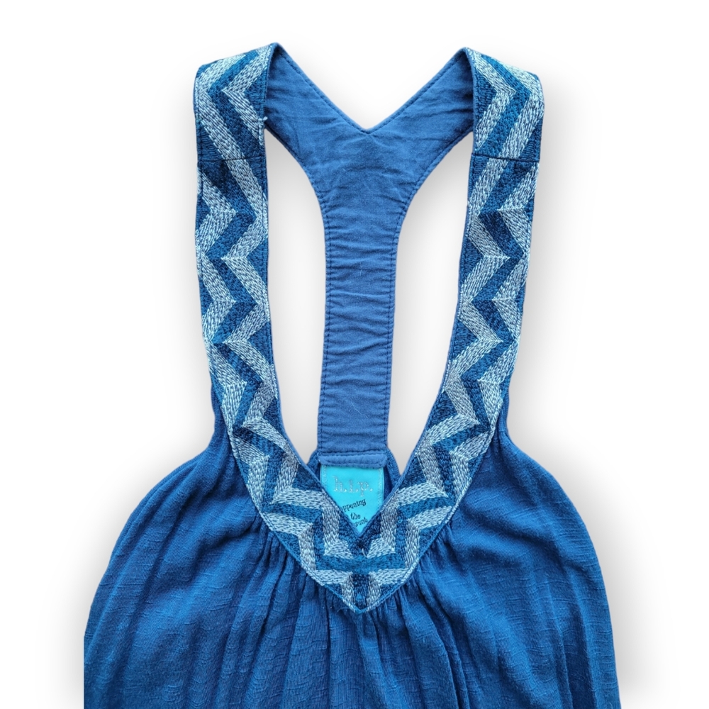 HIP Happening in the Present Medium Blue Boho Tank Top - Picture 3 of 4